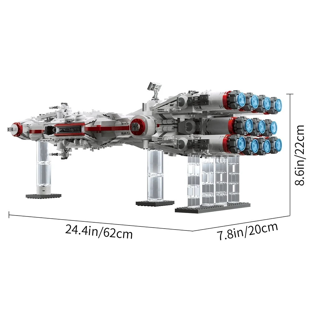 Mould King 21003 Star Plan Toy Blockade Runner Tantive IV Model Building Block Brick Kid Gift