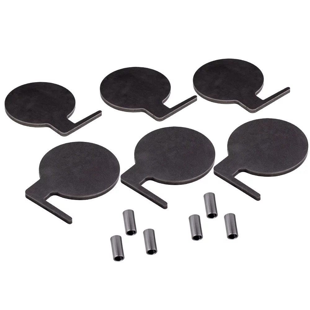 Buyweek 6 Pieces Q235 Steel Shooting Range Targets Dueling Trees Metal Paddles Hot Sale