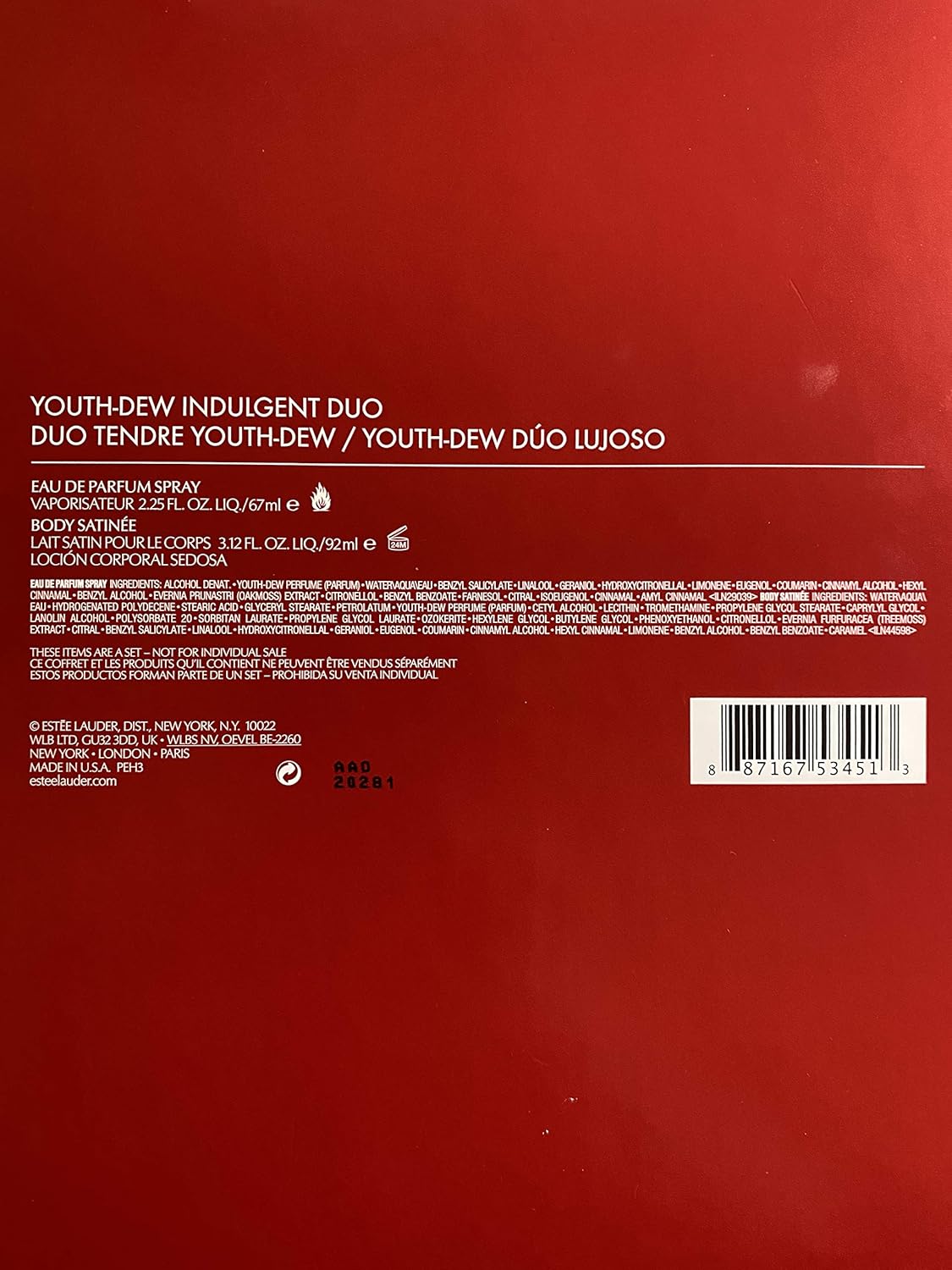 Estee Lauder Youth Dew Rich Luxuries Value Set