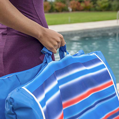 Big Joe Kona Hammock No Inflation Needed Pool Lounger with Headrest, Quick Draining Fabric, 4 feet Big