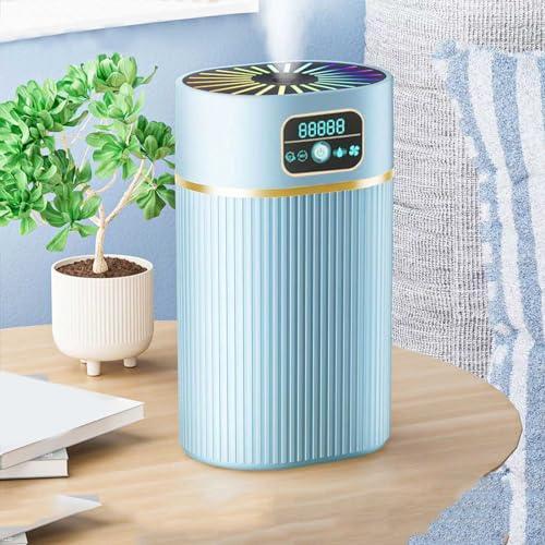 Cool Mist Humidifier for Bedroom, 1.1L T Mist 𝘈𝘪𝘳 Humidifier With Quiet Color Night Light, Lasts Up to 10 Hours, Near Silent 28dB, Top 𝘍𝘪𝘭𝘭, for Home Office Plants