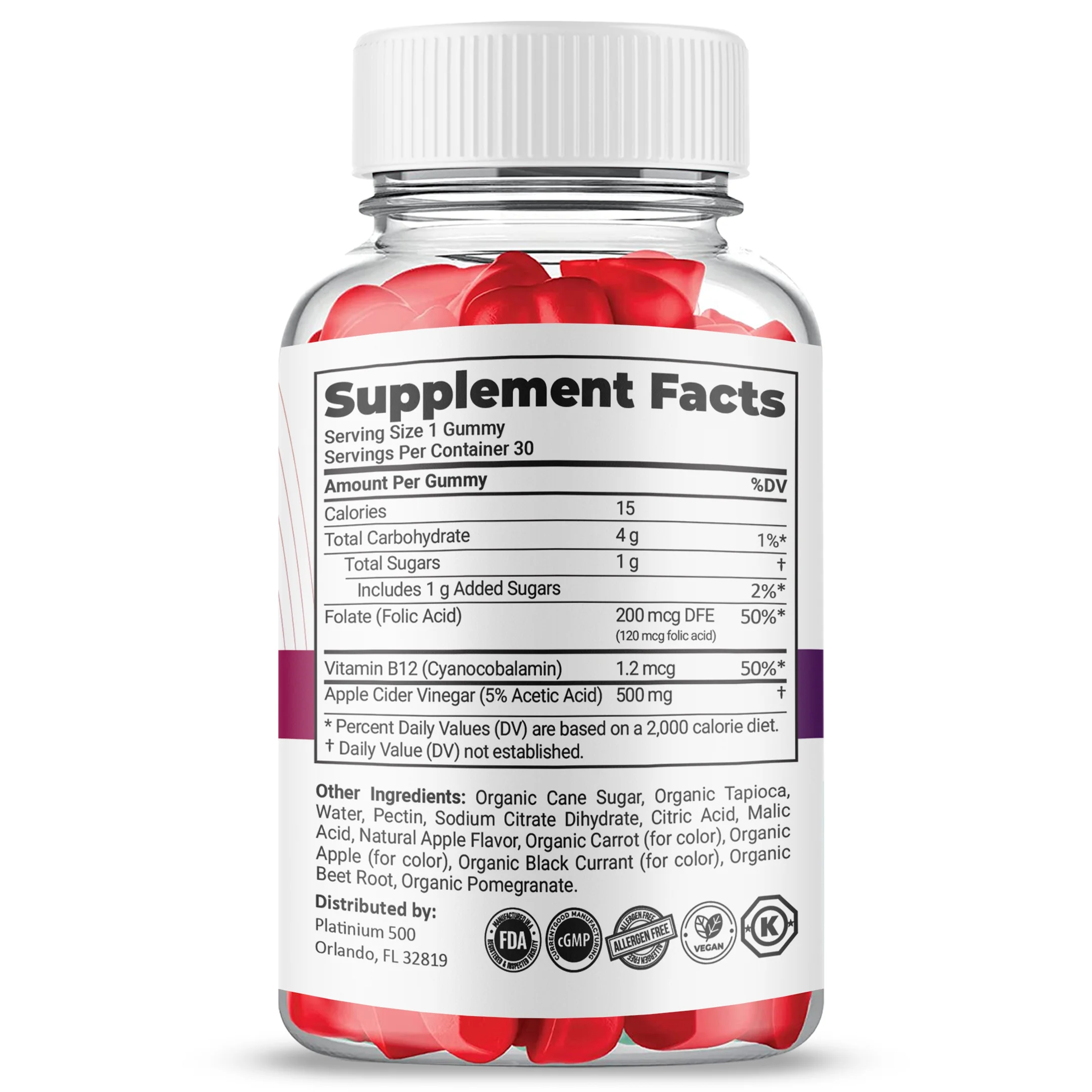 Pure Slim Keto ACV Gummies ,  Pure Slim Gummies, Apple Cider Vinegar Belly Fat Gummy Dietary Supplement Maximum Strength (2 Pack)