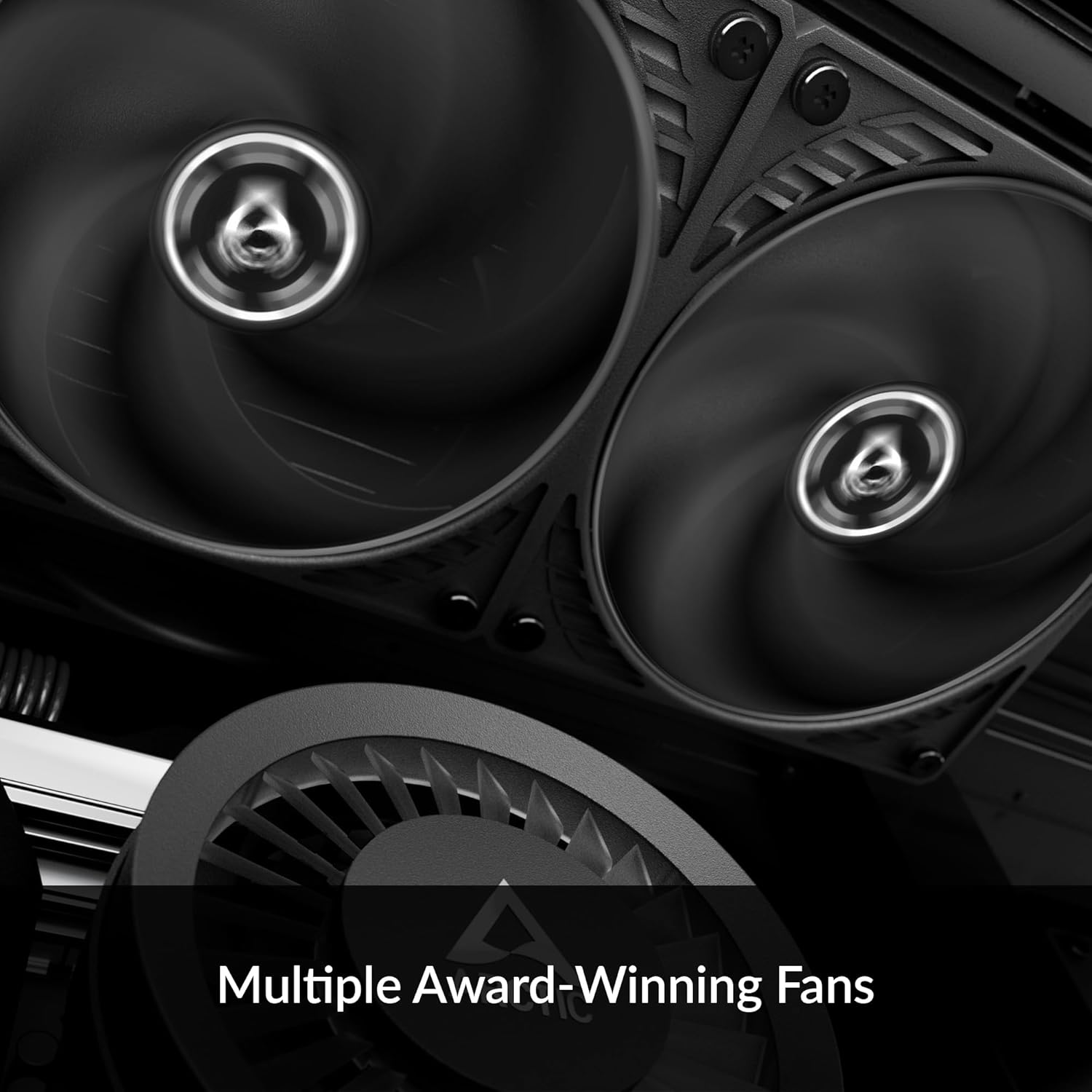 ARCTIC Liquid Freezer III 360 - CPU AIO Water Cooler, Water Cooling PC, Intel & AMD, Efficient PWM-Controlled Pump, Fan: 200–1800 RPM, LGA1851 and LGA1700 Contact Frame - Black