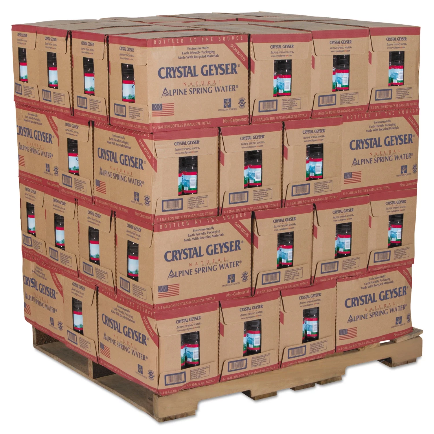 Crystal  1 gal Natural Spring Water, Pack of 48