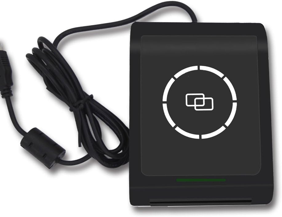 FONGWAH NFC RFID Reader Smart Card Reader Writer Comply with ISO 14443 A and ISO 7816 Support Mifare Card and Contact Smart Cards with Testing Cards and Free SDK provided for The Second Development