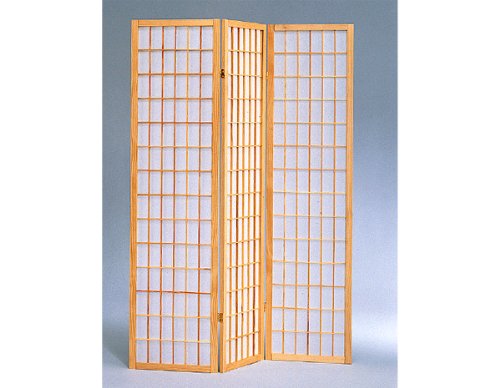Panel Shoji Screen Room Divider 3-10 Panel (3 Panel, Black, White, Cherry, Natural)