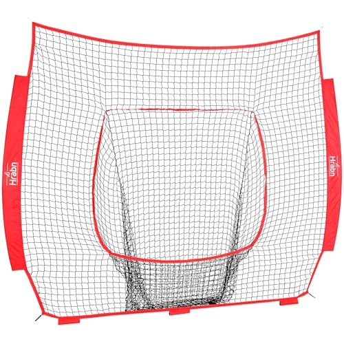 Baseball & Softball Replacement Net (Only Nets, Not Frame) 7-Strand Heavy Duty Knotless Polyester Replacement Baseball Net for Baseball Pitching Hitting and Throwing Practice Fits 7x7FT Size