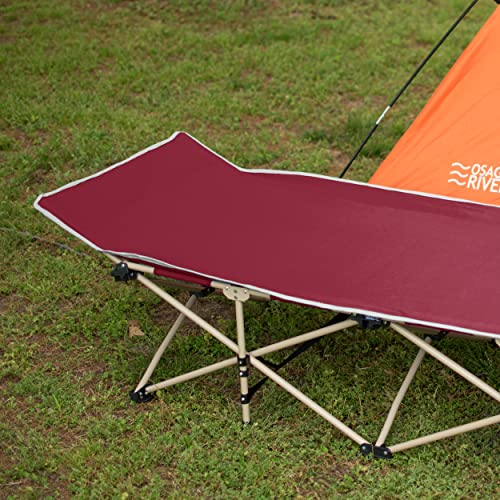 OSAGE RIVER Camping Cot for Adults - Folding Camping Cot - Portable Cots for Sleeping - Rated for 300 lbs