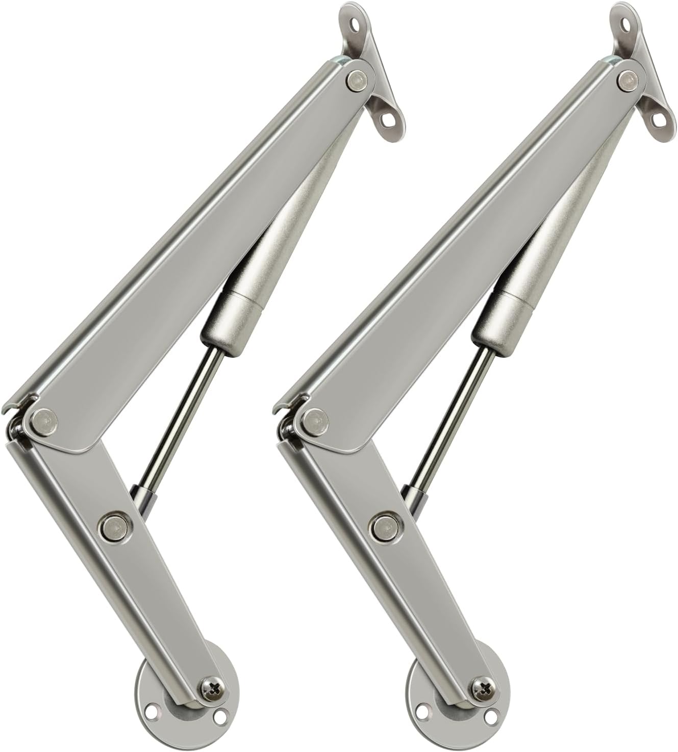 280N Gas Struts Heavy Duty Soft Close Lid Stays Safety Pneumatic Lid Support Hinges for Toy Box Chest Pack of 2
