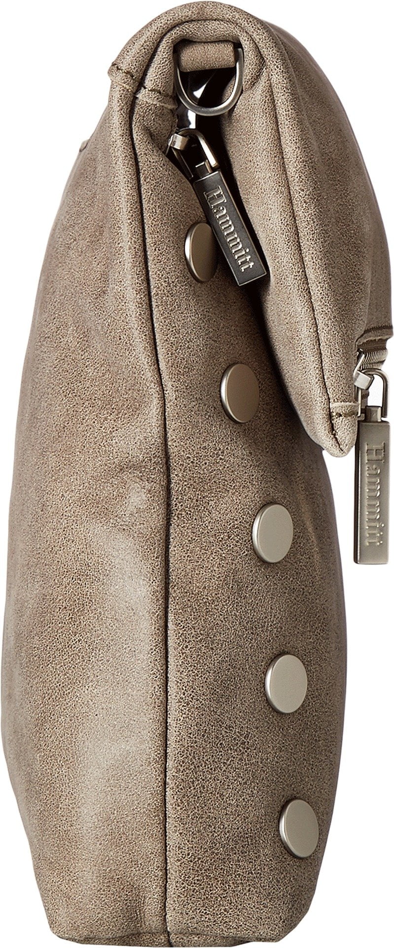 Hammitt Vip Medium Pewter Strap Leather Bag Purse Metallic GOLD Handba