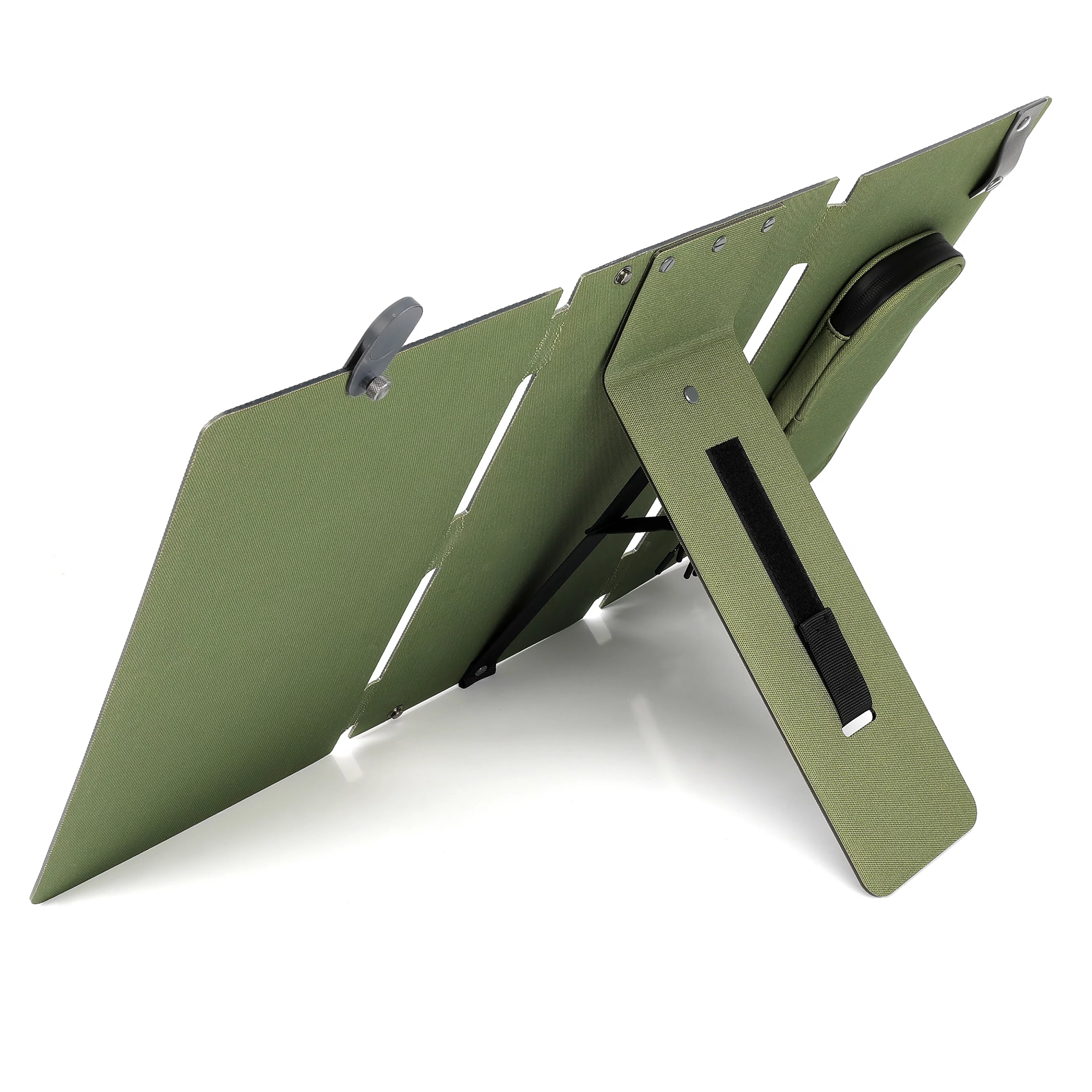 Swiss Tech 30W Foldable Solar Panel, USB-A and USB-C, Phone Charger, Waterproof, Emergency, Solar Panel Only