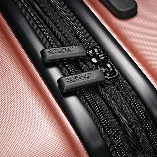 American Tourister Moonlight Hardside Expandable Luggage with Spinner Wheels, Blue Terazzo, 2-Piece Set (20/28)