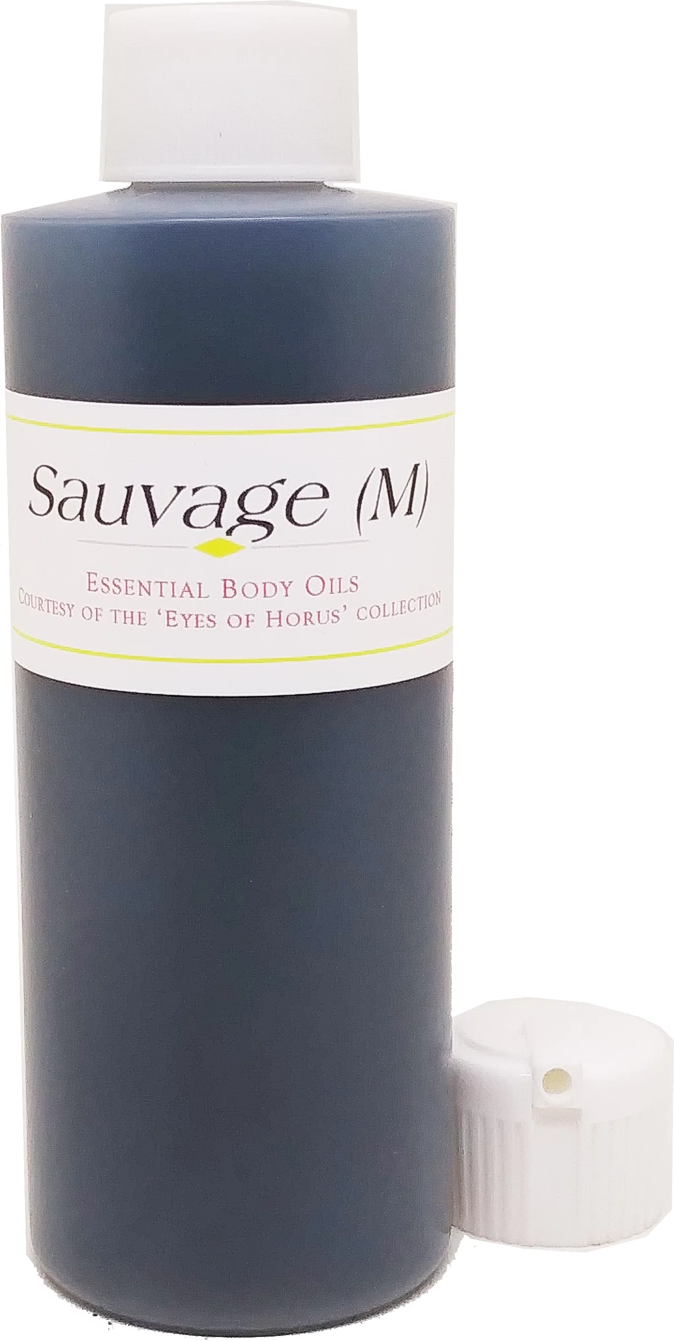 Sauvage - Type For Men Cologne Body Oil Fragrance [Flip Cap - HDPE Plastic - Dark Grey - 4 oz.]