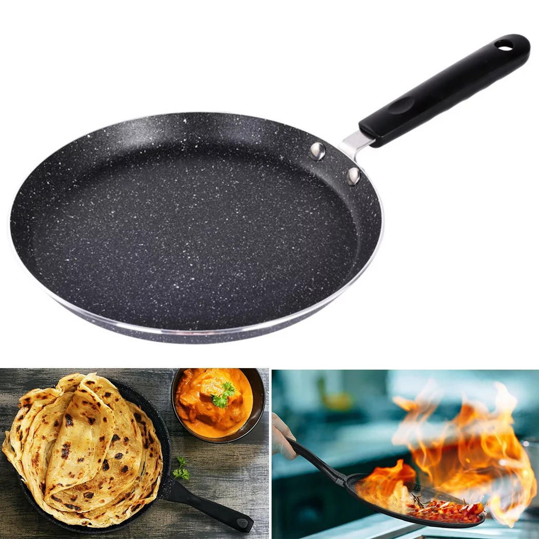 Non Stick Crepe Pan Induction Gas Hob Electric Tawa Crepe Pancake Saucepan