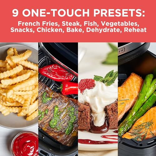 BLACK+DECKER Purifry 2QT Air Fryer, Crispy Deep Fried Taste without the Fat, Plus Bake, Dehydrate, and Keep Food Warm, Digital Touchscreen and Auto Shut-Off