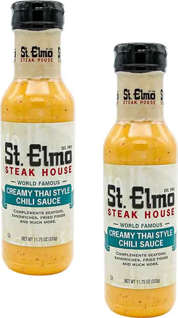 St. Elmo Steak House Creamy Thai Style Chili Sauce, 2-Pack 11.75 oz. Bottles