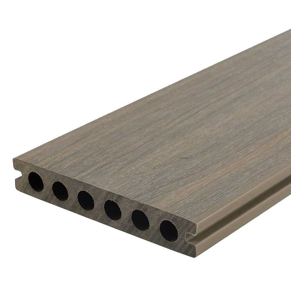 NewTechWood Ultrashield Naturale Voyager Series 1 in. x 6 in. x 16 ft Hollow Composite Decking Board