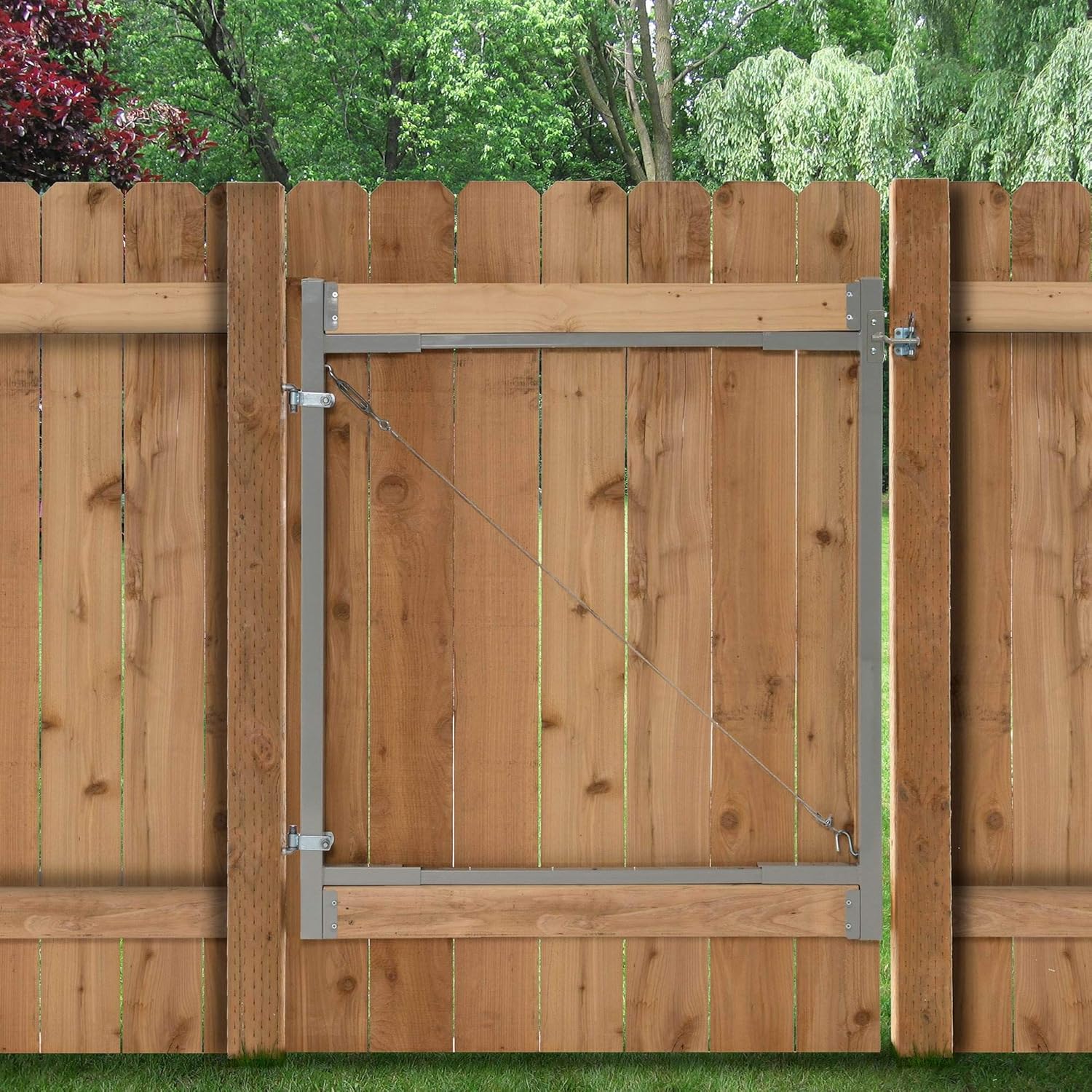 Steel Frame Gate Building Kit, 36-72 Inch Wide Opening (6 Pack)