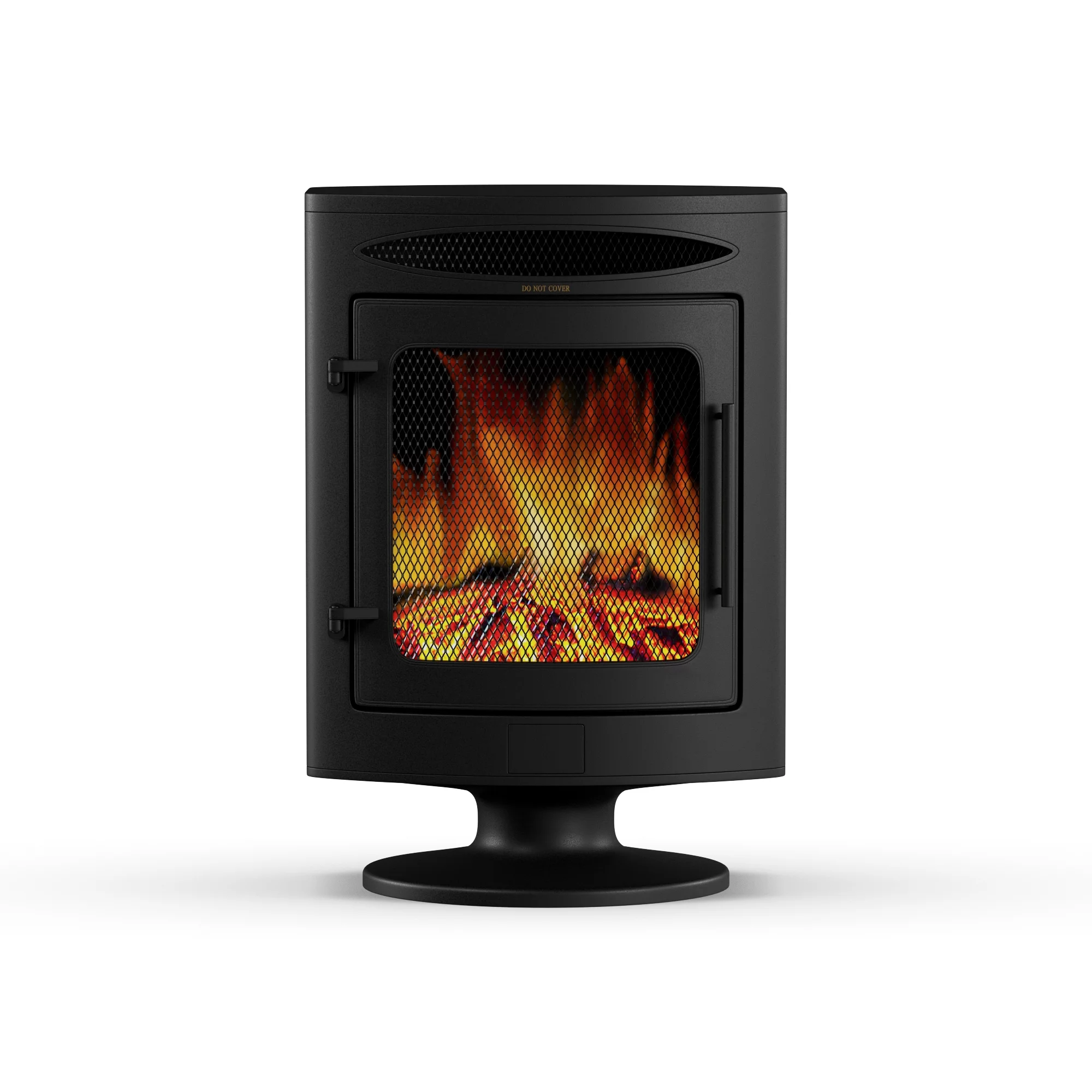Cambridge 1500W Freestanding Electric Fireplace Heater in Black with Log Display