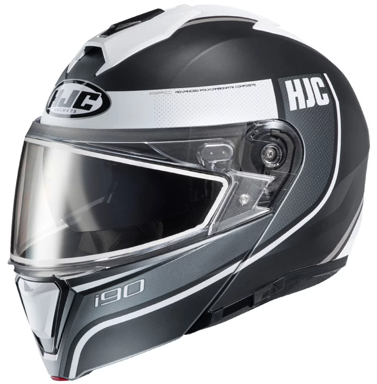 HJC i90 Davan Snow Helmet w/Dual Pane Shield Black/White XXL