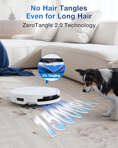 ECOVACS DEEBOT T50 MAX PRO Omni Robot Vacuum and Mop, 18,500Pa Suction, 18mm Auto-Lift, ZeroTangle &TruEdge 2.0, AIVI 3.0 Obstacle Avoidance, Auto Hot Water Mop Wash/Dry/Refill, Self-Emptying