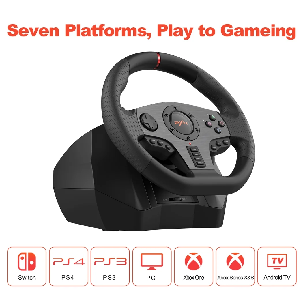 Xbox Steering Wheel,  PXN V900 270/900° PC Gaming Racing Wheels for Xbox Series X|S, PS4, Xbox One, PC, Nintendo Switch, Android TV