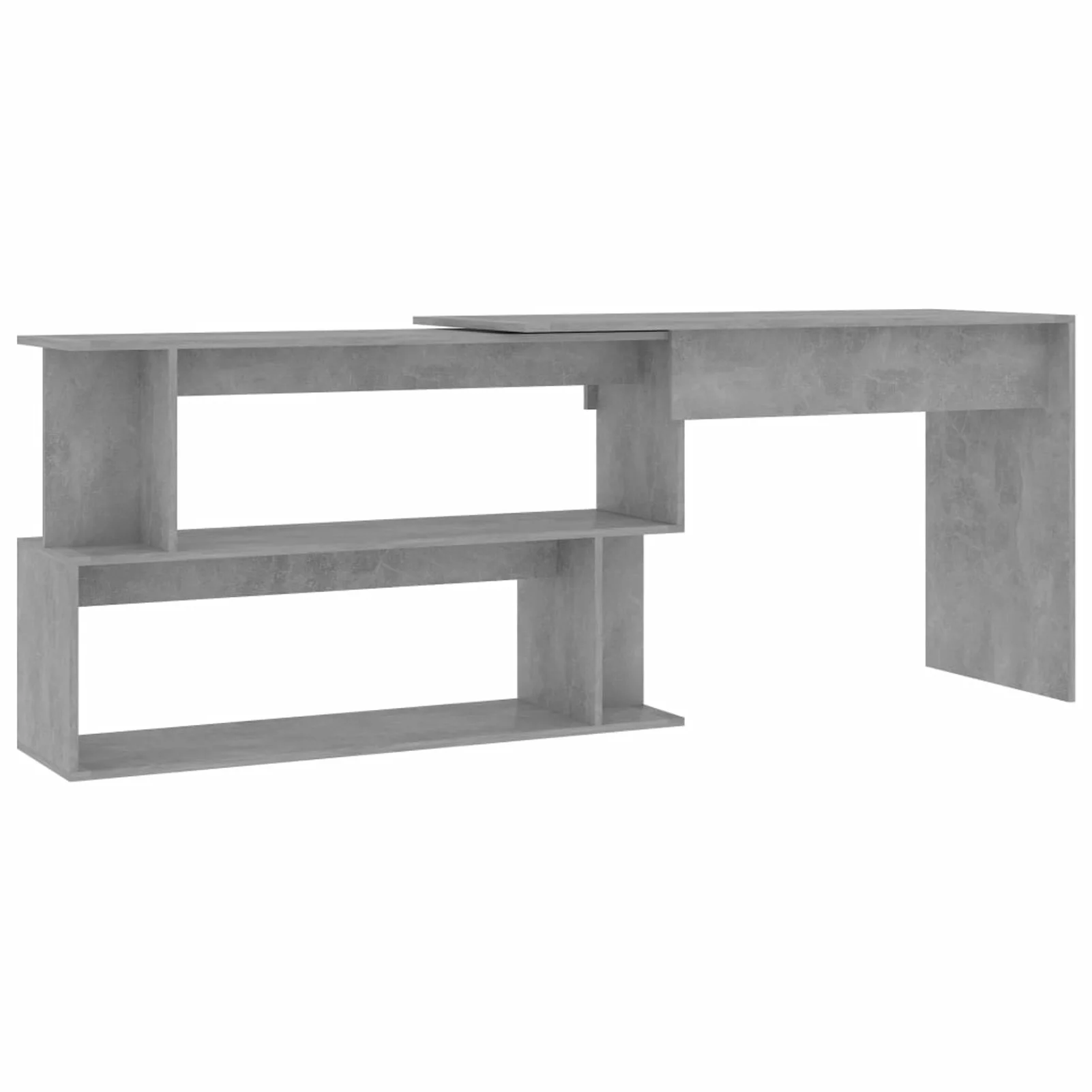 Walmeck Corner Desk Concrete Gray 78.7
