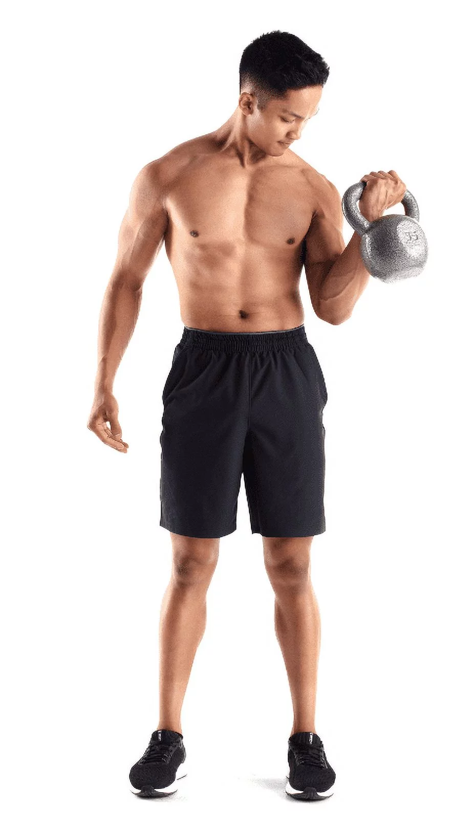 Weider, 50lb Cast Iron Hammertone Finish Kettlebell, Single