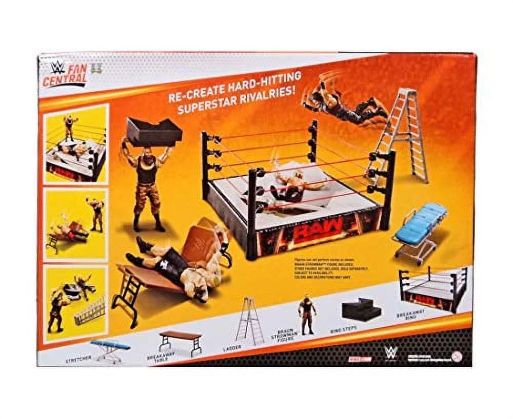 WWE Wrestling Fan Central Manic Mayhem Ring Playset (Includes Braun Strowman)