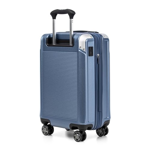 Travelpro Platinum Elite Hardside Expandable Carry on Luggage, 8 Wheel Spinner, TSA Lock, Hard Shell Polycarbonate Suitcase, Metallic Sand, Compact Carry on 20-Inch
