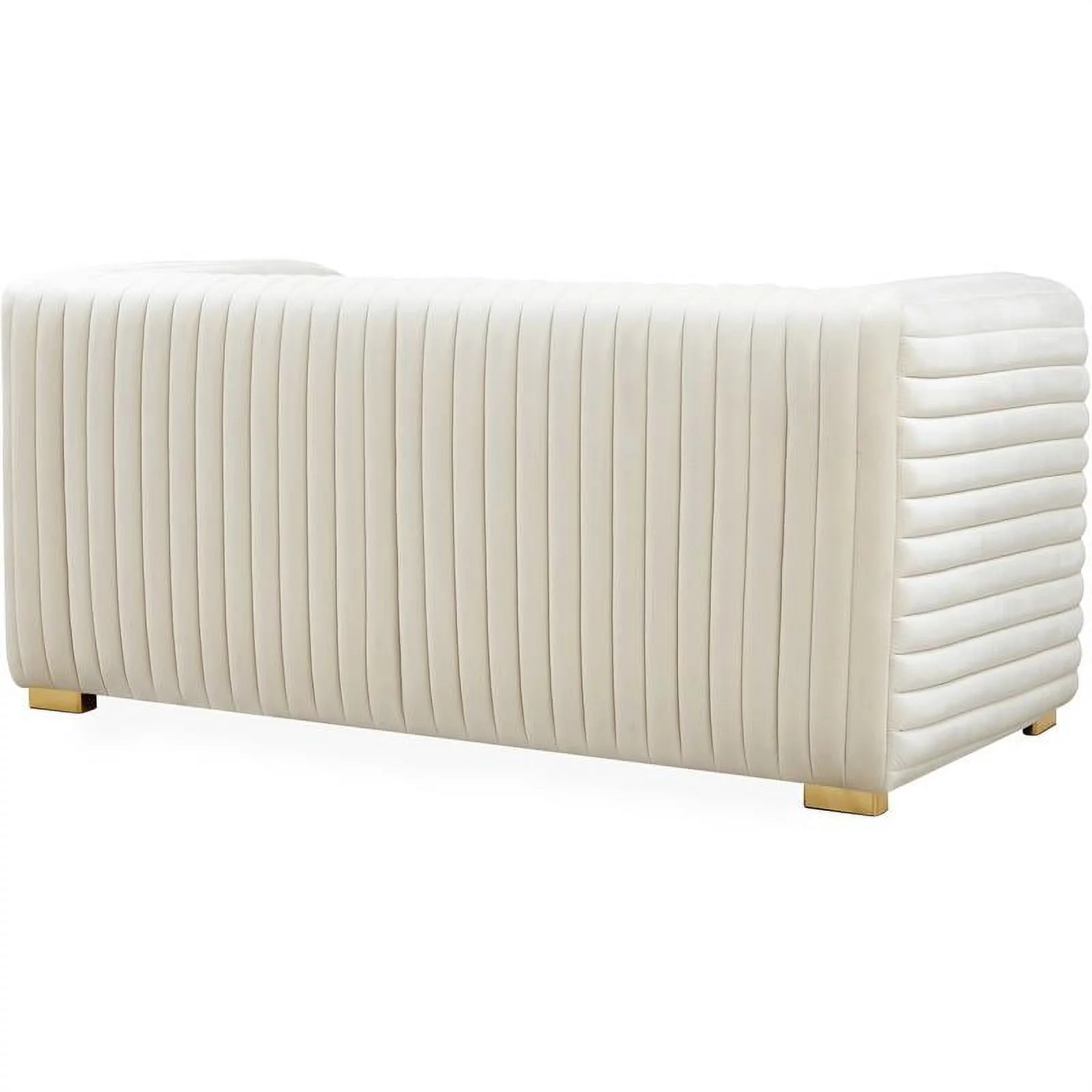Meridian Furniture Ravish Cream Velvet Loveseat