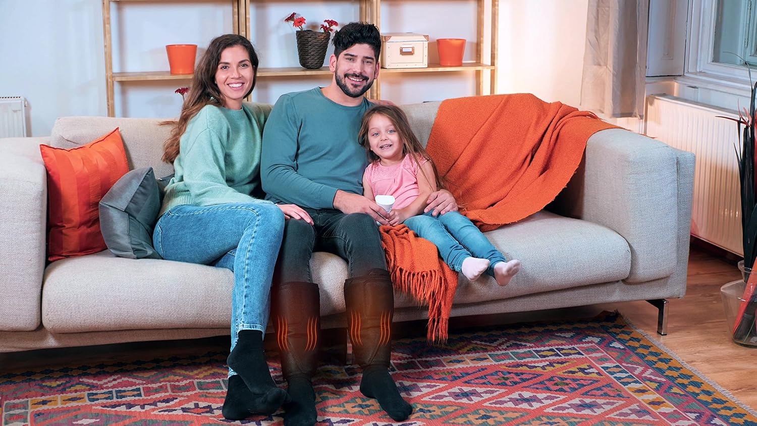 QUINEAR Leg Massager with Heat and Air Compression, Calf Massager with 3 Modes 3 Intensities 2 Heating for Circulation and Pain Relief