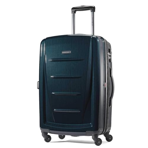 Samsonite Winfield 2 Hardside Expandable Luggage with Spinner Wheels, Brushed Anthracite, Checked-Large 28-Inch