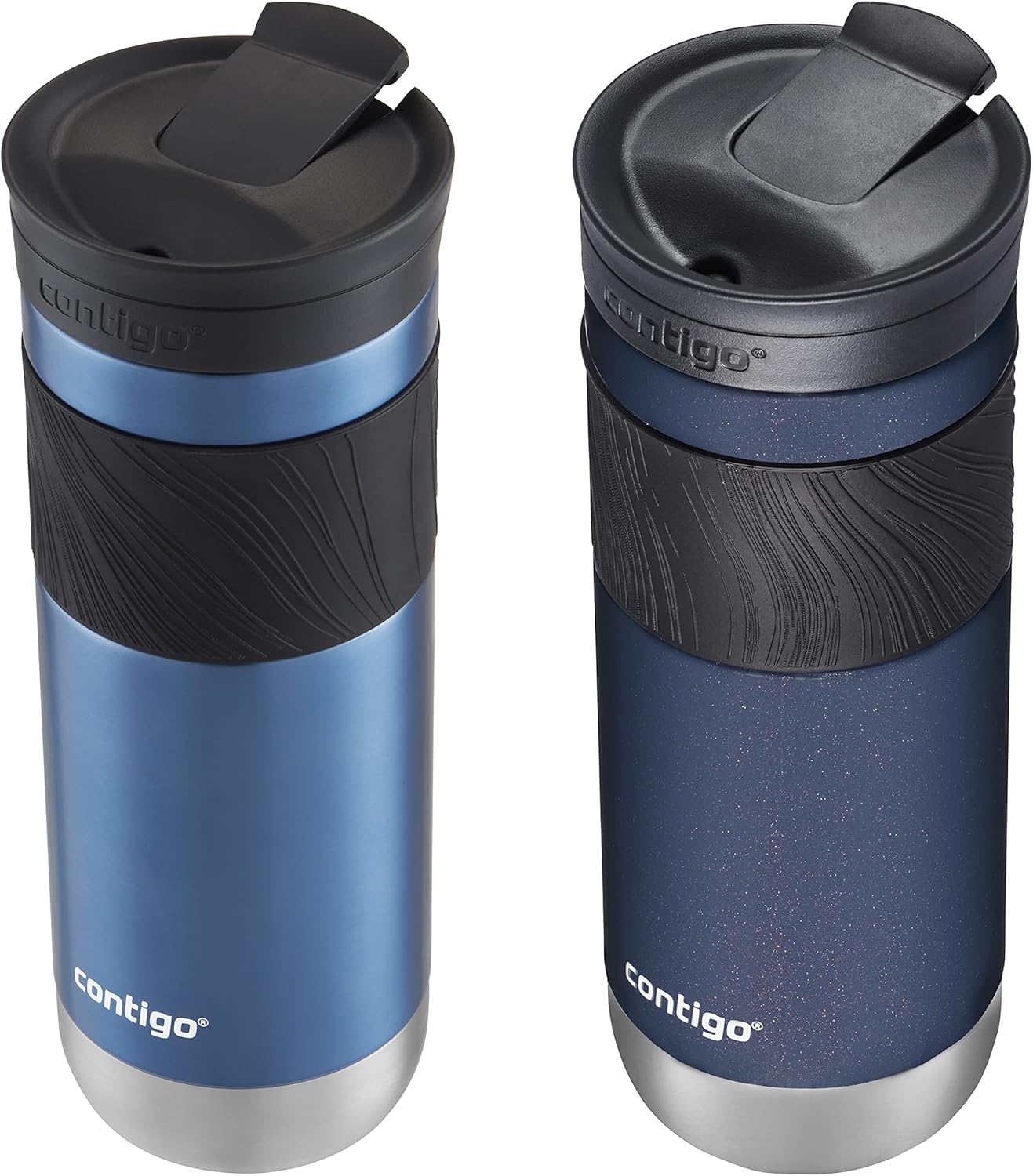 Contigo 20oz Vacuum-Insulated Stainless Steel Leak-Proof Travel Mug & Jackson Chill 2.0 Vacuum-Insulated Stainless Steel Water Bottle, Secure Lid Technology