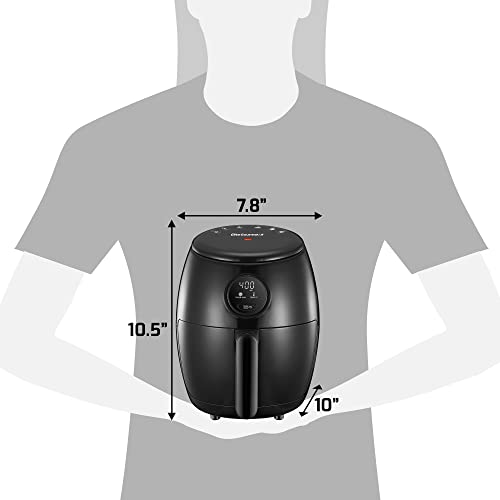 Elite Gourmet EAF0852SS 8.5Qt. Capacity Air Fryer Oven, Air Fry, Broil, Toast, Bake & Broil with Convection, Time and Temperature Controls, 800-Watts, Includes 25 Delicious Recipes, Stainless Steel