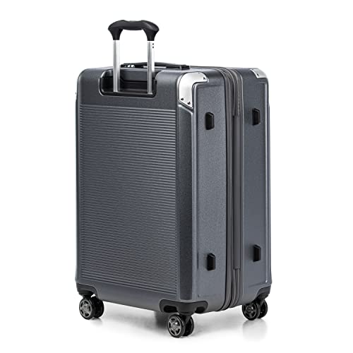 Travelpro Platinum Elite Hardside Expandable Carry on Luggage, 8 Wheel Spinner, TSA Lock, Hard Shell Polycarbonate Suitcase, Metallic Sand, Compact Carry on 20-Inch