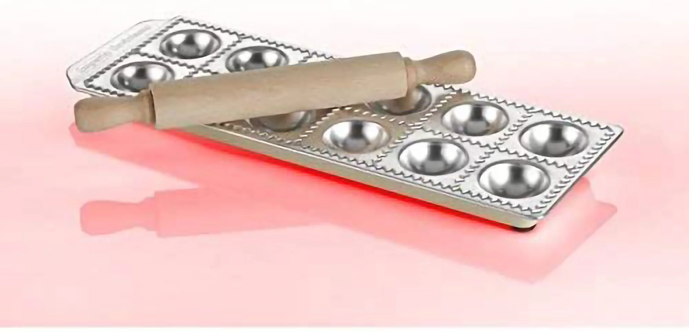 Imperia 12-Square Ravioli Maker by Cucina Pro 127-12 with Rolling Pin and Instructions