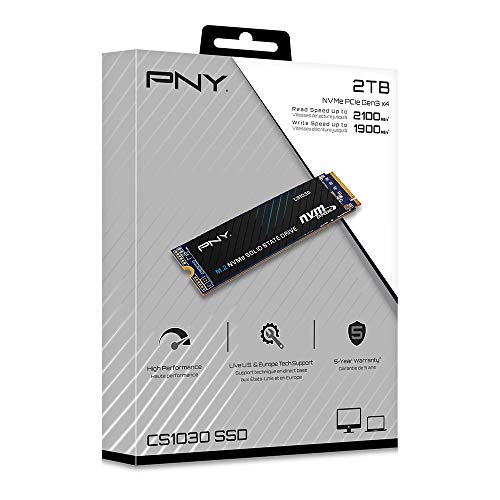 PNY CS1030 1TB M.2 NVMe PCIe Gen3 x4 Internal Solid State Drive (SSD) - M280CS1030-1TB-RB