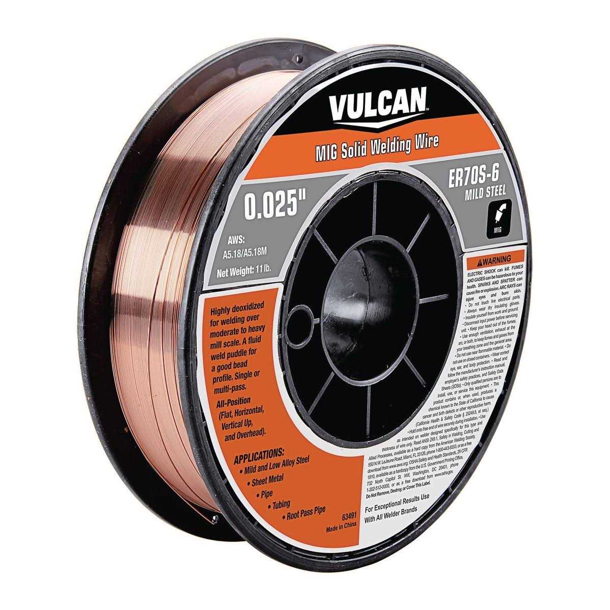 Vulcan 0.035 in. ER70S-6 MIG Solid Welding Wire - Shop Hardware Tools Online Store