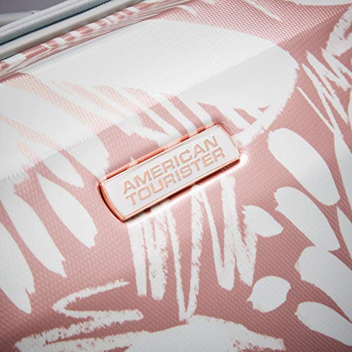 American Tourister Moonlight Hardside Expandable Luggage with Spinner Wheels, Blue Terazzo, 2-Piece Set (20/28)