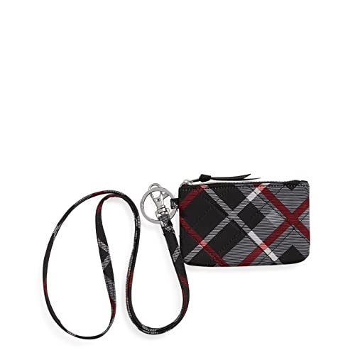 Vera Bradley Performance Twill Zip Id Case and Lanyard Combo, Parisian Bouquet