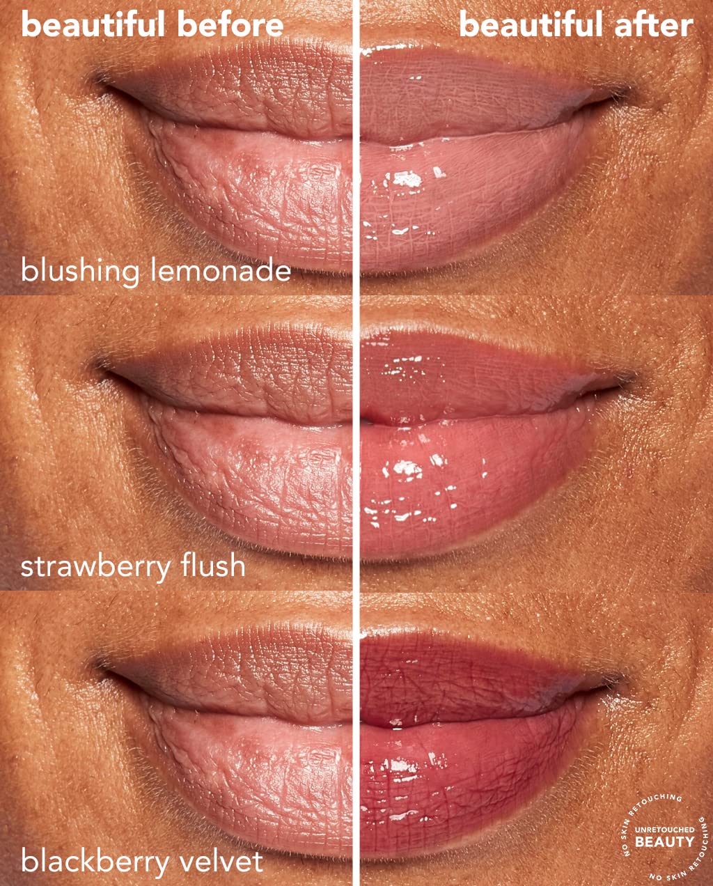 TULA Skin Care Lip SOS - Lip Treatment Balm that Plumps, Smooths & Hydrates lips with a Glossy Tint, Nude Pink, Rose Pink, Sunset Berry, 3 count - 0.28 oz.