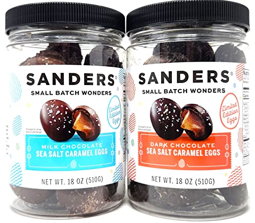 Sanders Small Batch Wonders 18 oz Limited Edition Sea Salt Caramel Eggs (Milk Chocolate)