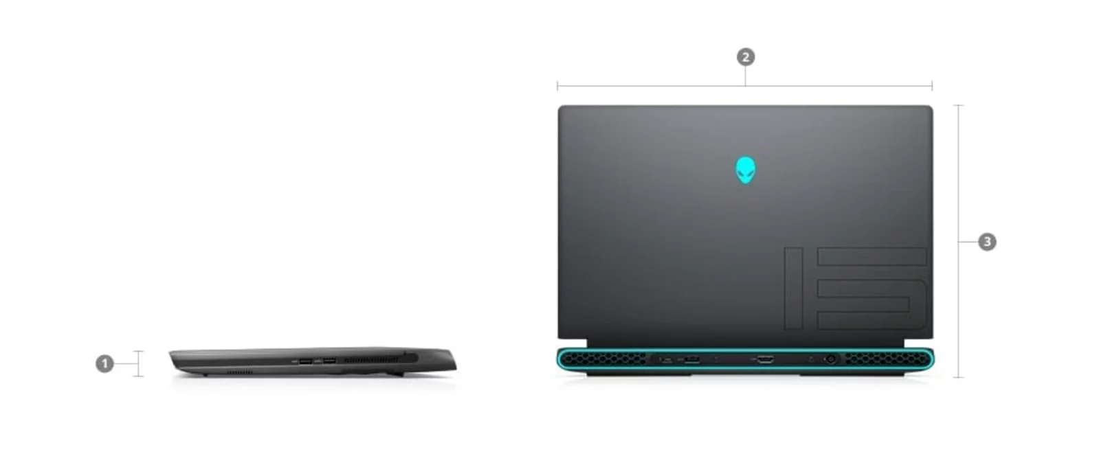 Restored Dell Alienware m15 R5 Ryzen Edition Gaming Laptop (2021) 15.6