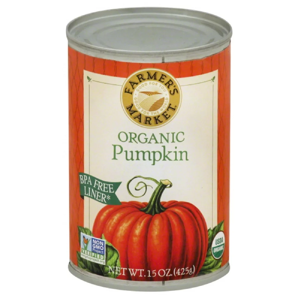 Farmer's market organic pumpkin, 15 oz, (pack of 12)
