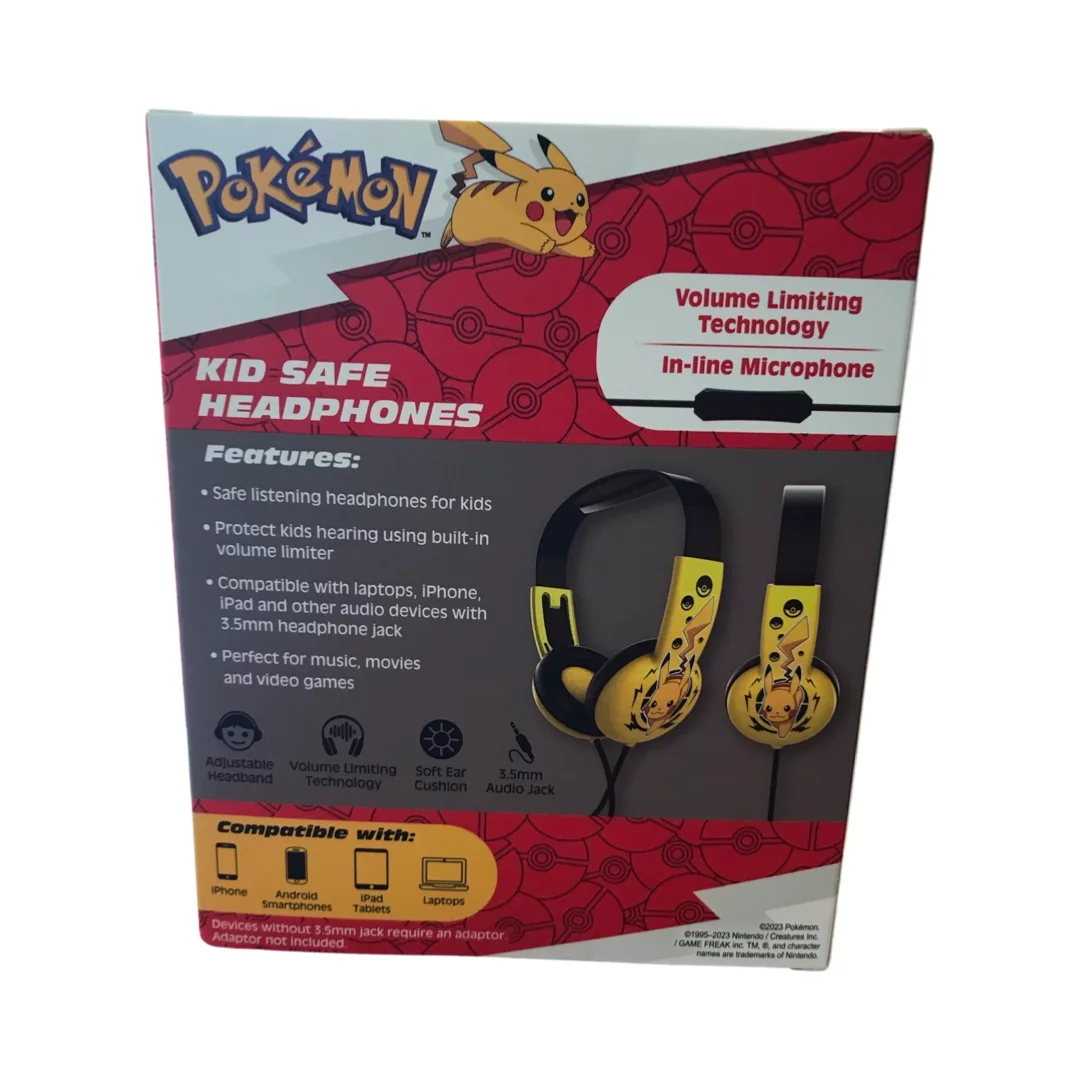 Pokémon Kid Safe Headphone In-Line Microphone