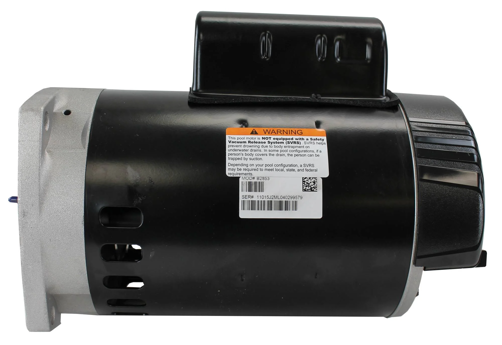 A.O. Smith Century B2853 1HP 115/230V Square Flange Up-Rate Pool Motor PHK2RA6E