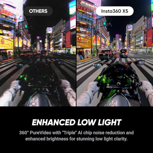 Insta360 X5 Essentials Bundle - Waterproof 8K 360° Action Camera, Leading Low Light, Invisible Selfie Stick Effect, Rugged and Replaceable Lens, 3-Hour Battery, Built-in Wind Guard, Stabilization