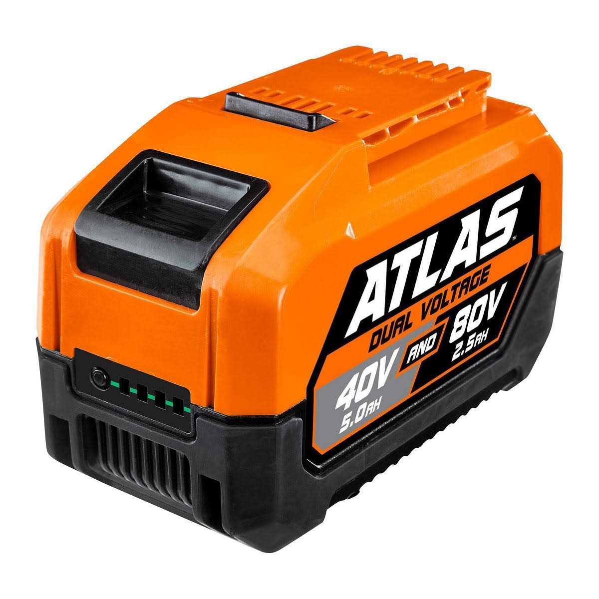 Atlas 80V 2.5 Ah and 40V 5.0 Ah Lithium-Ion Battery