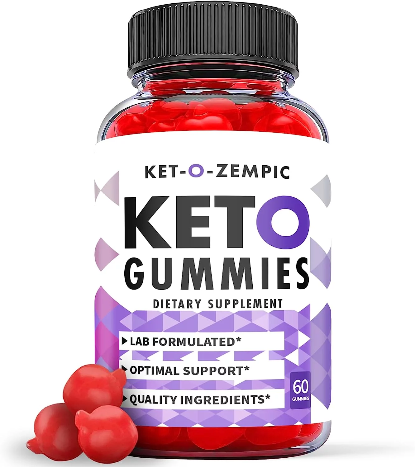 (1 Pack) Ket-O-Zempic Keto ACV Gummies - Supplement for Weight Loss - Energy & Focus Boosting Dietary Supplements for Weight Management & Metabolism - Fat Burn - 60 Gummies